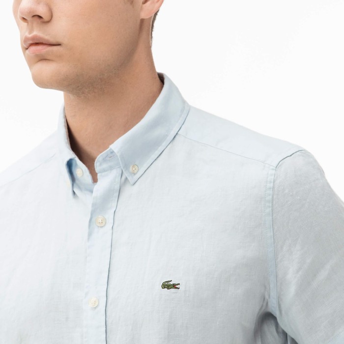 рубашка shirt от бренда lacoste вид слева
