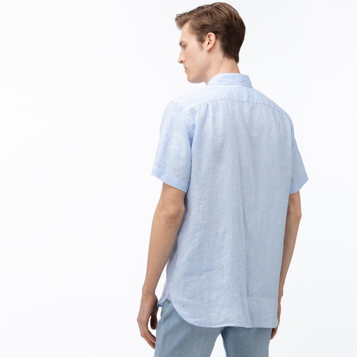 рубашка shirt от бренда lacoste вид слева