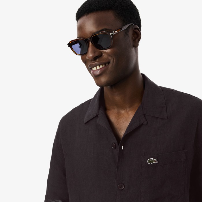 рубашка shirt от бренда lacoste вид слева
