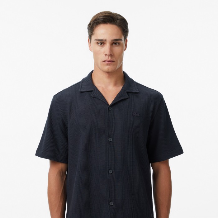 рубашка shirt от бренда lacoste вид слева