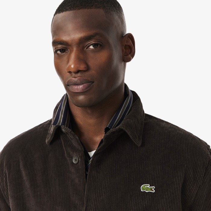 рубашка shirt от бренда lacoste вид слева