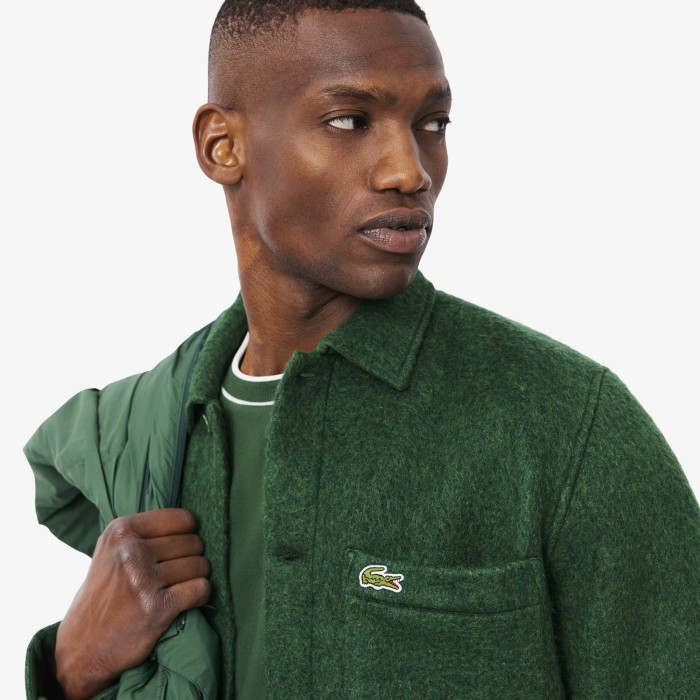 рубашка shirt от бренда lacoste вид слева