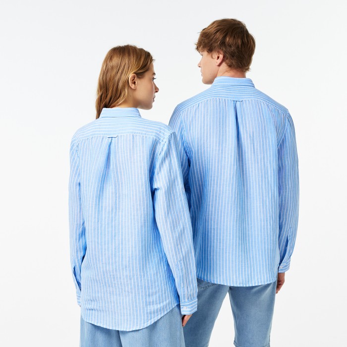 рубашка shirt от бренда lacoste вид слева