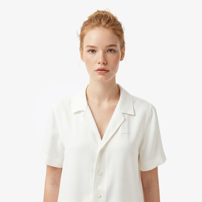 рубашка shirt от бренда lacoste вид слева