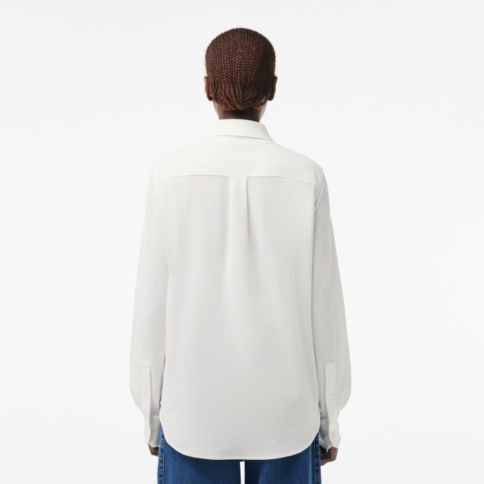 рубашка shirt от бренда lacoste вид слева