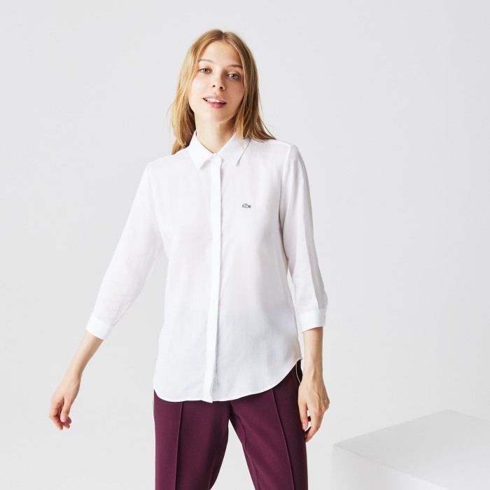 рубашка женская рубашка lacoste стандартного кроя CF081212B фотография