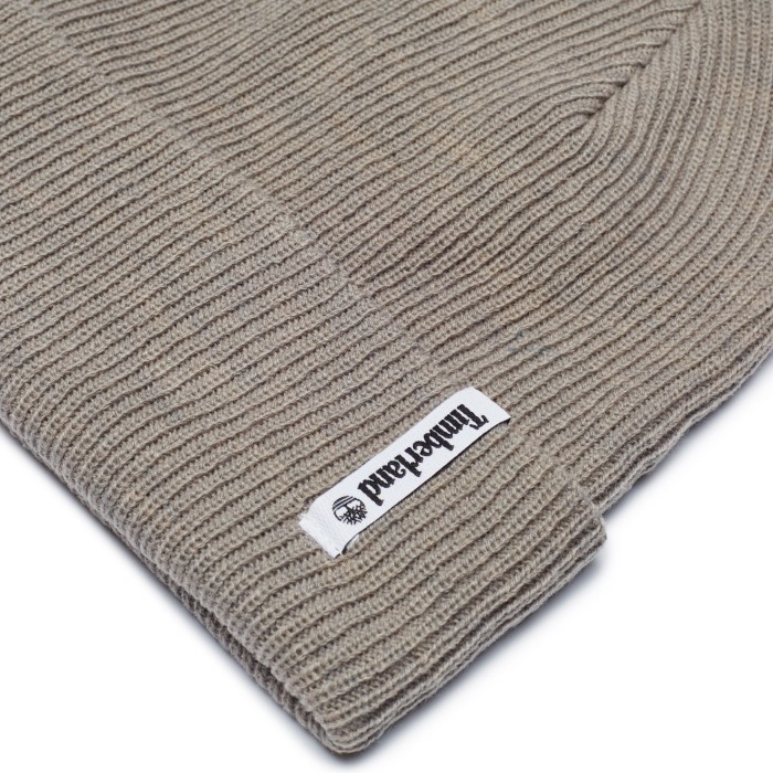 шапка brand mission beanie light grey heather от известного бренда вид слева