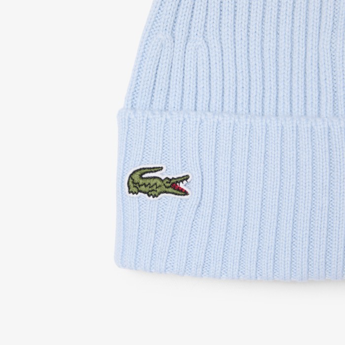 шапка knitted cap от бренда lacoste вид слева