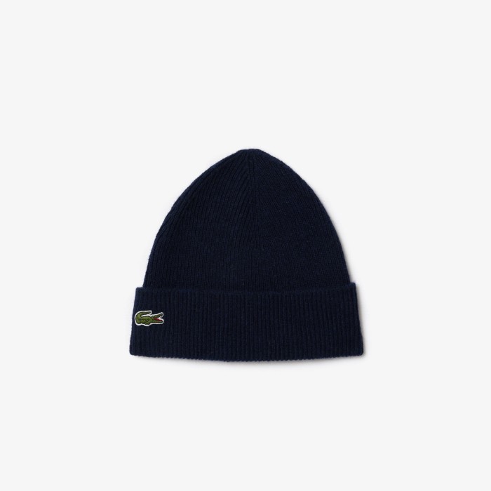 шапка knitted cap от бренда lacoste вид слева