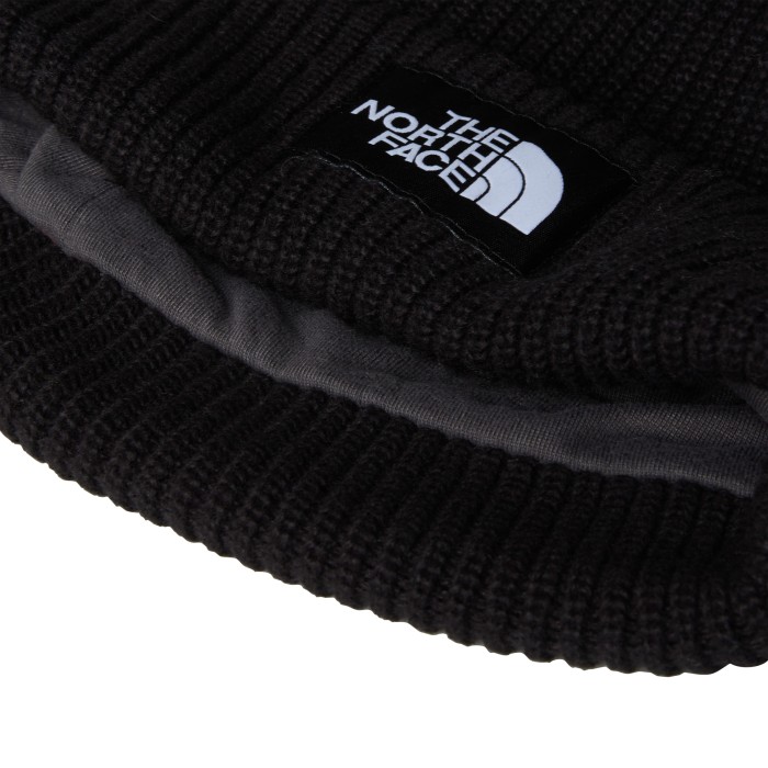 шапка salty lined beanie от бренда the north face вид слева