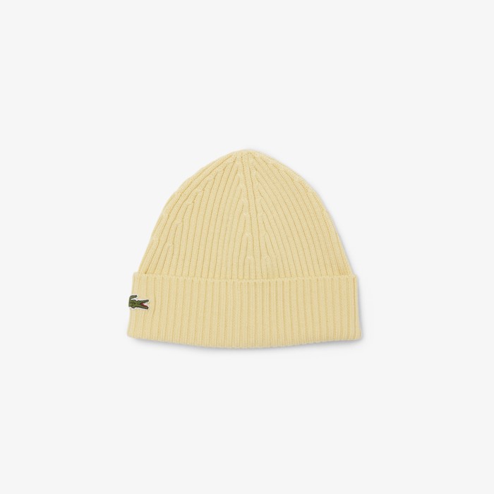 шапка шерстяная шапка lacoste унисекс в рубчик RB0001361 фотография