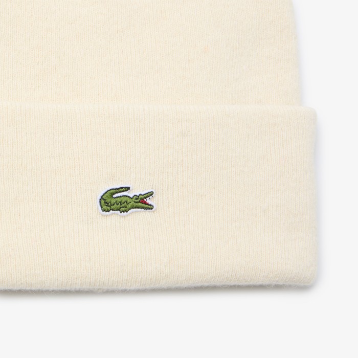 шапка шерстяная шапка lacoste унисекс от бренда lacoste вид слева