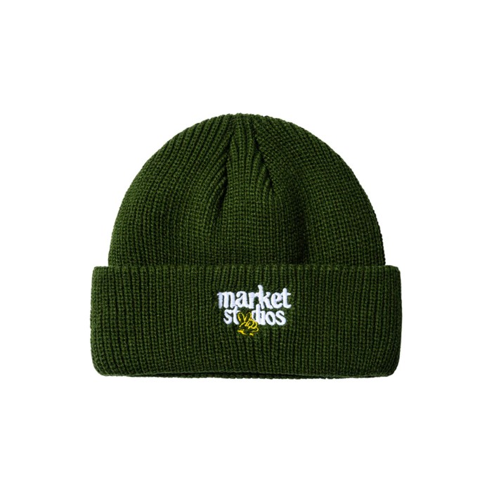 шапка smiley upside down beanie от известного бренда вид слева