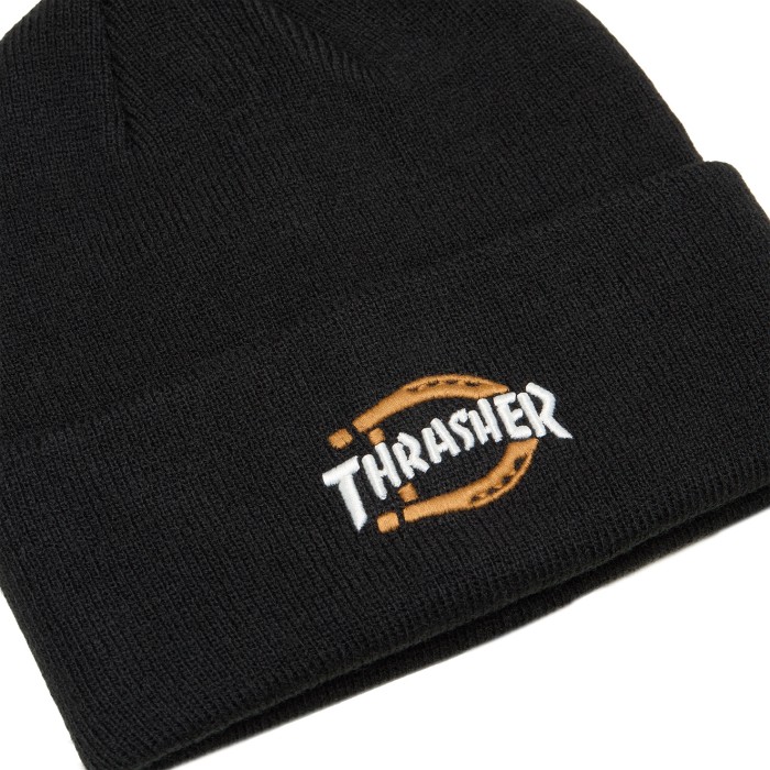 шапка thrasher x beanie от известного бренда вид слева