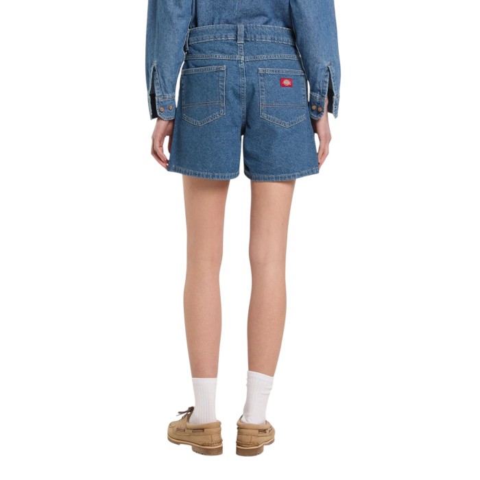 шорты 5 inch highaist jean shorts от бренда dickies вид слева