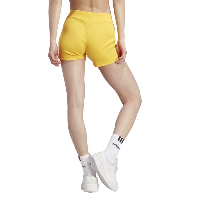шорты lounge rib booty shorts от бренда adidas вид слева
