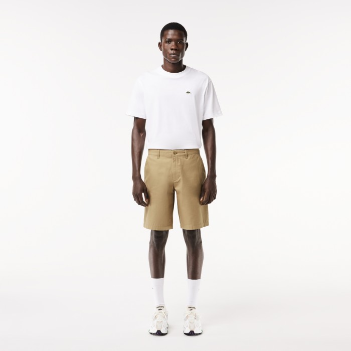 шорты мужские хлопковые шорты lacoste прямого кроя FH8140CB8 фотография
