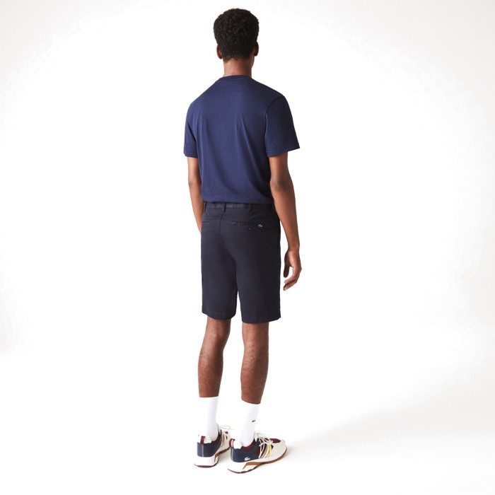 шорты мужские шорты lacoste из эластичного хлопка от бренда lacoste вид слева