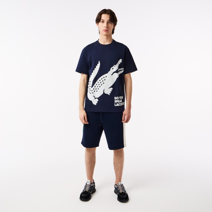шорты мужские шорты lacoste колор-блок GH040808L фотография