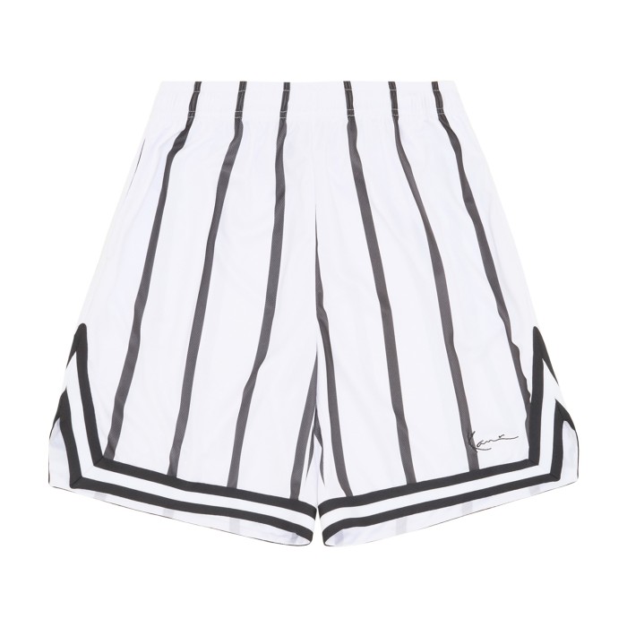 шорты small signature striped mesh shorts KKKM2410411R00 фотография