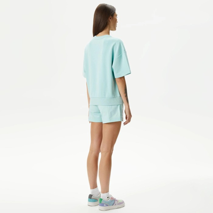 шорты женские короткие однотонные шорты lacoste от бренда lacoste вид слева