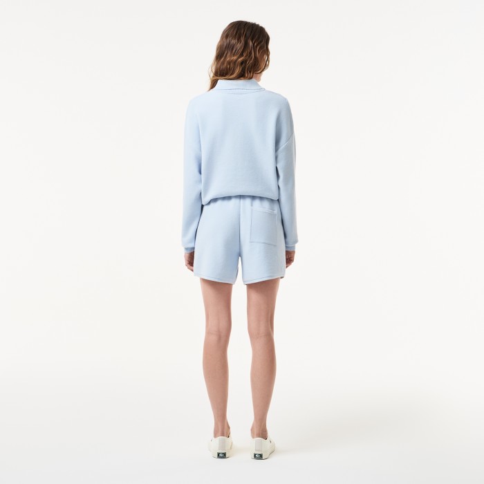 шорты женские шорты lacoste свободного кроя от бренда lacoste вид слева
