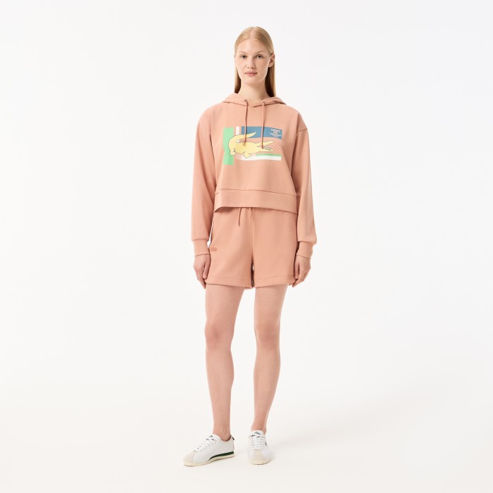 шорты женские спортивные шорты lacoste с карманами GF0515ZIH фотография