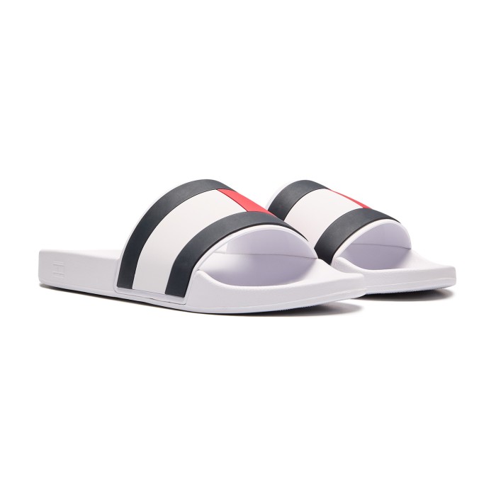 сланцы rubber th flag pool от бренда tommy hilfiger вид слева