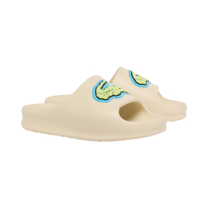 сланцы serve slide 2.0 от бренда lacoste вид слева