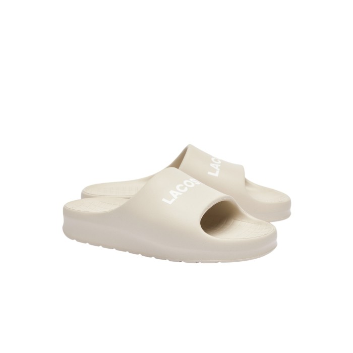 сланцы serve slide 2.0 от бренда lacoste вид слева