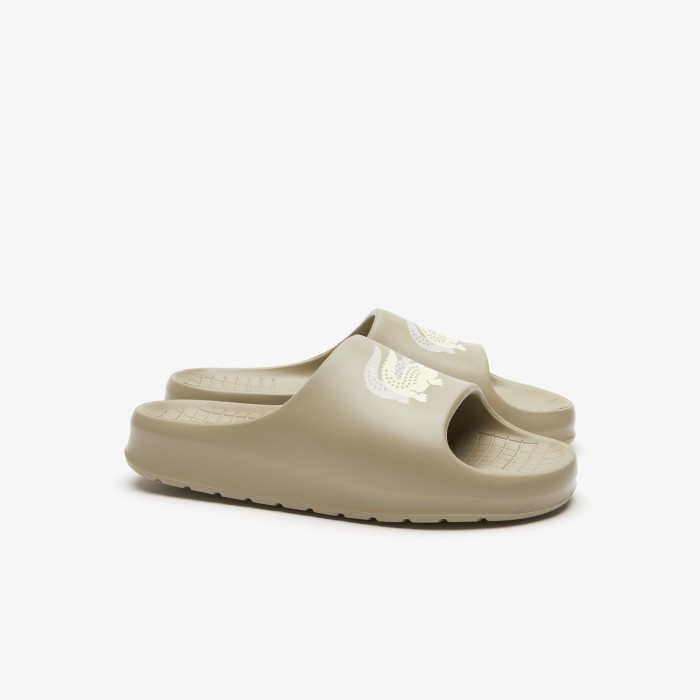 сланцы serve slide 2.0 от бренда lacoste вид слева