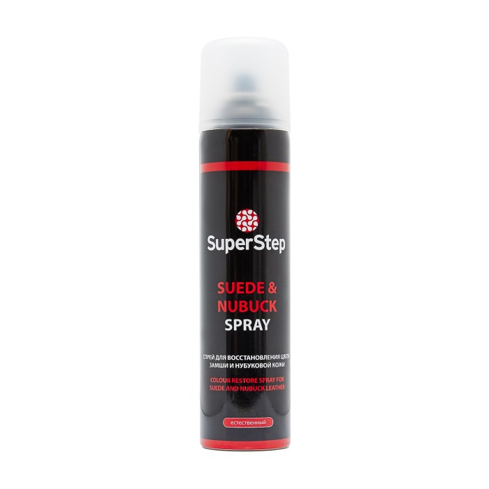 средства по уходу восстановитель цвета для замши и нубука от бренда superstep вид слева