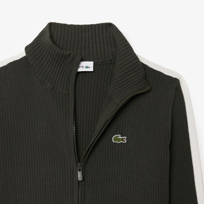 свитер детский свитер lacoste на молнии от бренда lacoste вид слева
