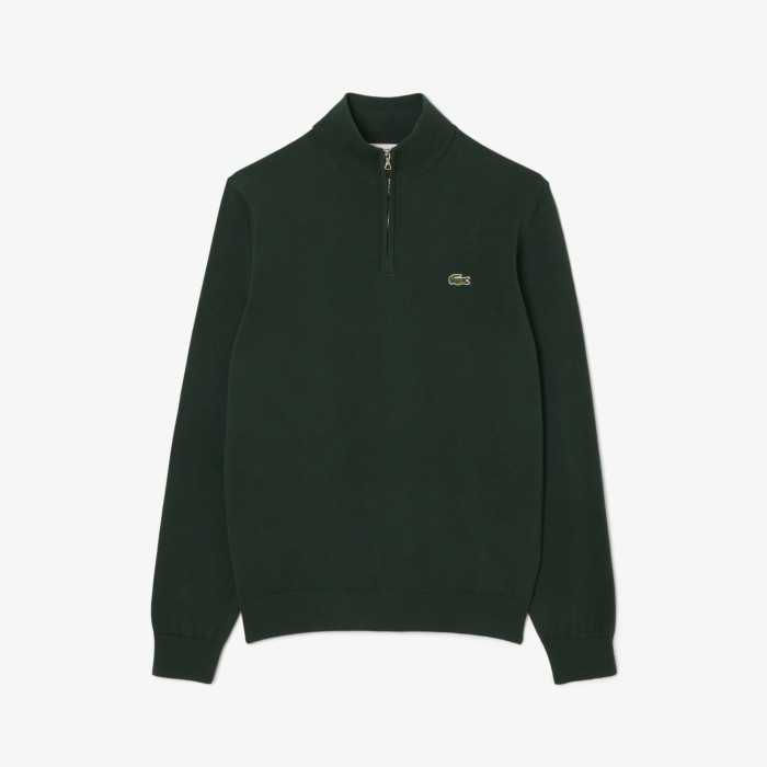 свитер мужской хлопковый свитер lacoste на молнии с высоким воротом по цене 19990 руб вид справа