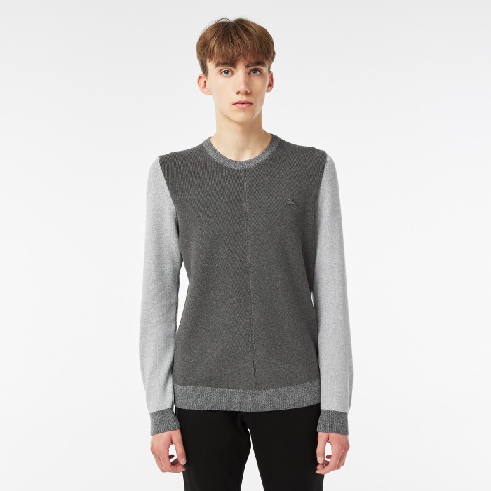 свитер мужской хлопковый свитер lacoste AH241717G фотография