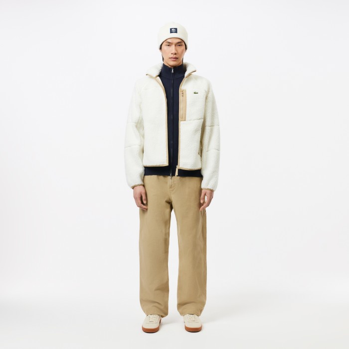 свитер мужской шерстяной свитер lacoste на молнии универсального стиля с лицевой стороны