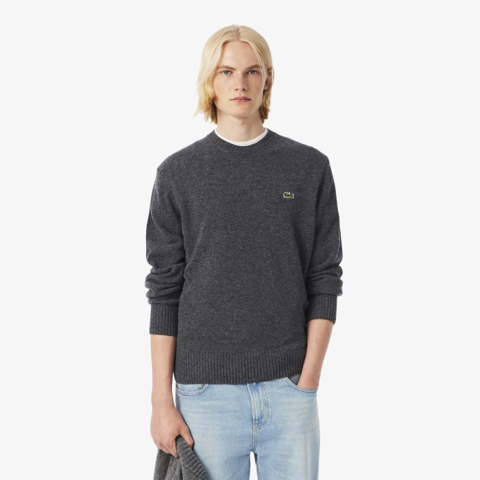 свитер мужской шерстяной свитер lacoste AH2916050 фотография