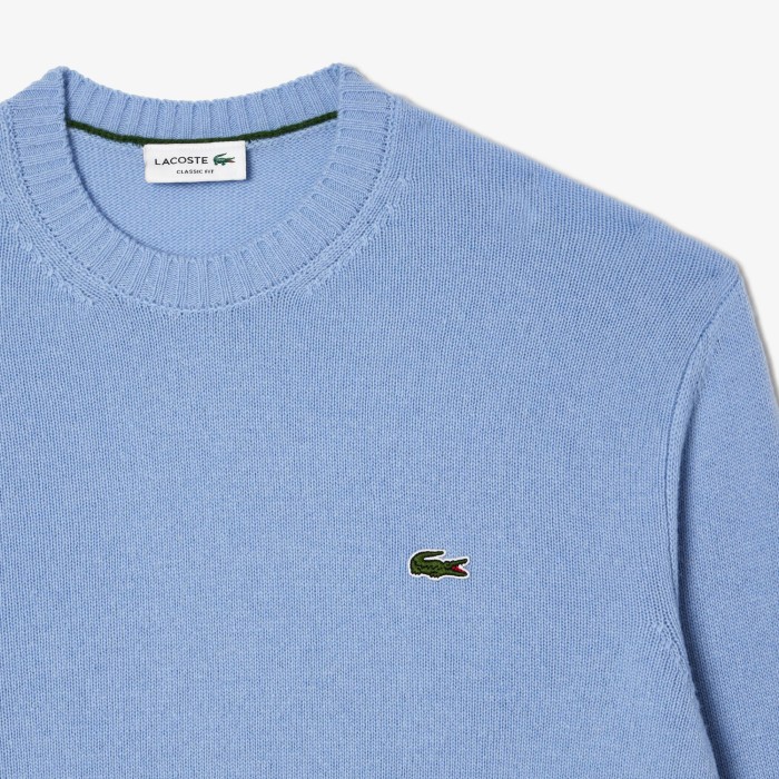 свитер мужской шерстяной свитер lacoste универсального стиля с лицевой стороны
