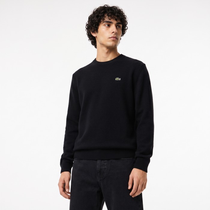 свитер мужской шерстяной свитер lacoste от бренда lacoste вид слева