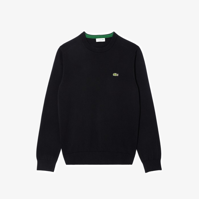 свитер мужской свитер lacoste из органического хлопка - качественный продукт вид сбоку