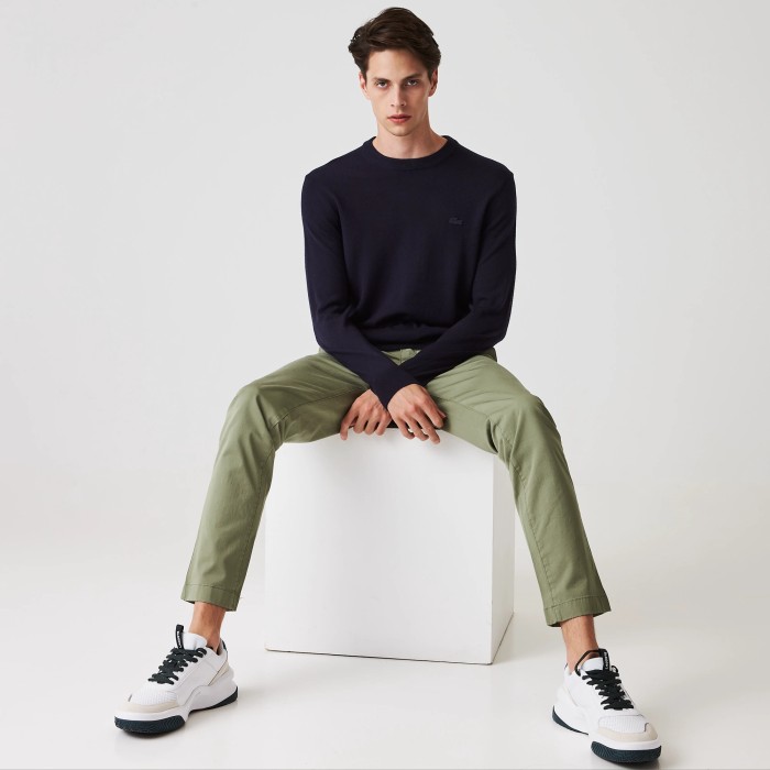 свитер мужской свитер lacoste из шерсти мериноса на лето фотография