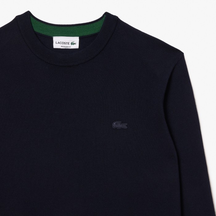 свитер мужской свитер lacoste из шерсти мериноса фото