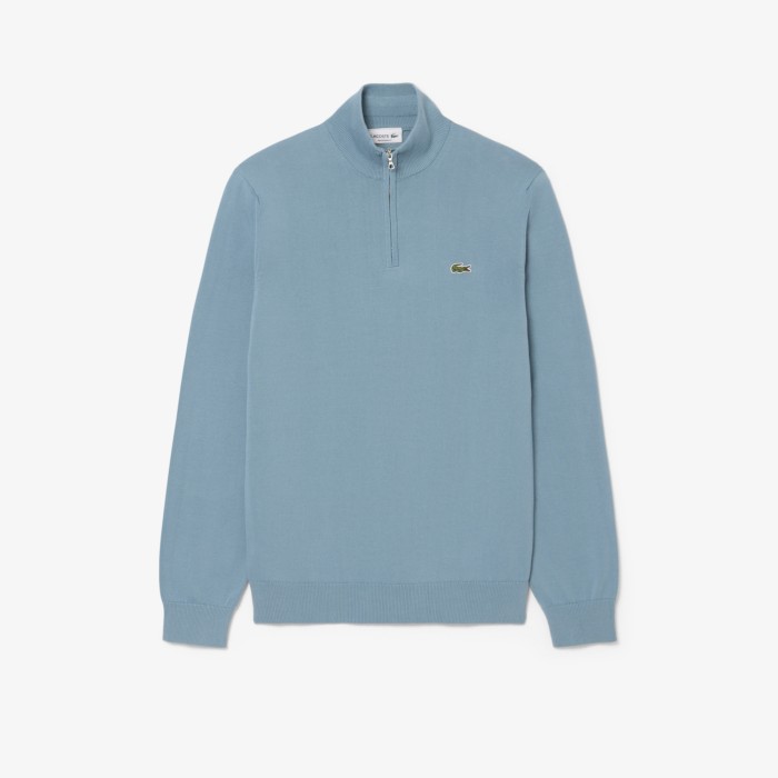свитер мужской свитер lacoste с высоким воротником и застежкой-молнией AH198057I фотография
