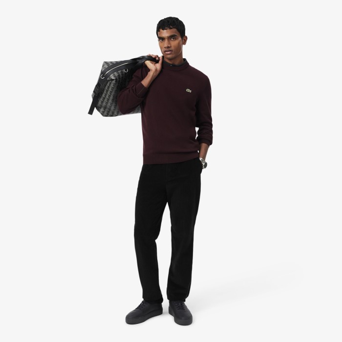 свитер мужской свитер lacoste из хлопка спереди