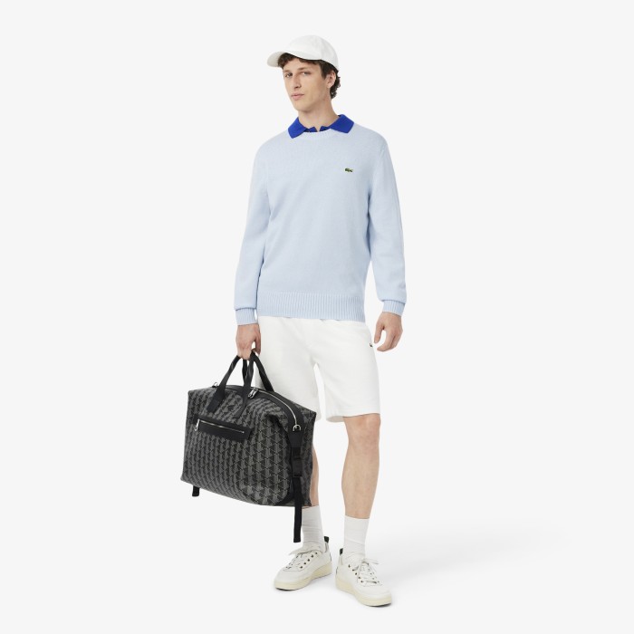 свитер мужской свитер lacoste из джинсы и джинскота спереди