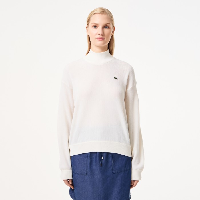 свитер женский шерстяной свитер lacoste с высоким воротом AF954270V фотография
