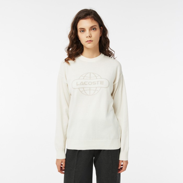 свитер женский свитер lacoste с круглым вырезом AF240707B фотография