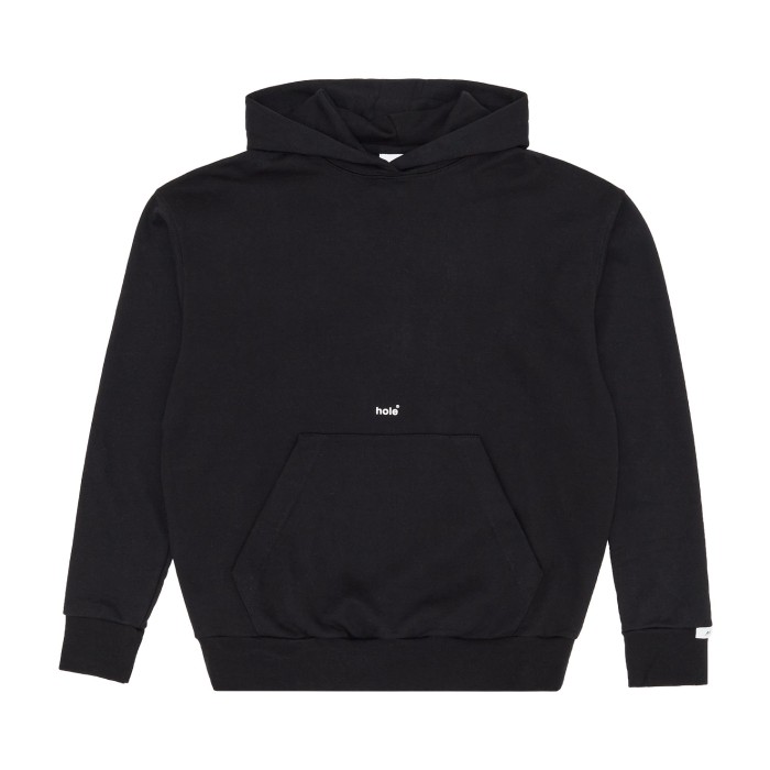 толстовка 38 embroidery detail hoodie HAHSS158BLK фотография