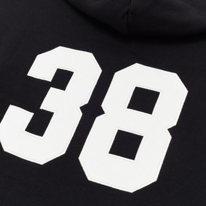 толстовка 38 embroidery detail hoodie - качественный продукт вид сбоку