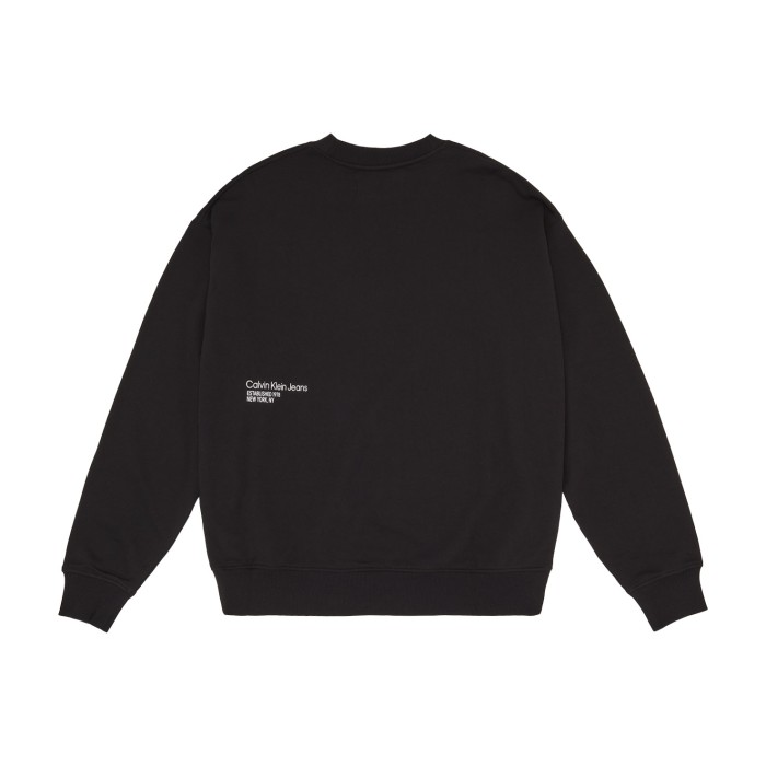 толстовка brushstroke crew nec от бренда calvin klein вид слева